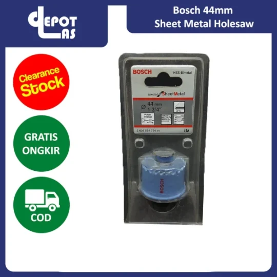 Bosch Sheet Metal Holesaw Gergaji Lubang 44mm
