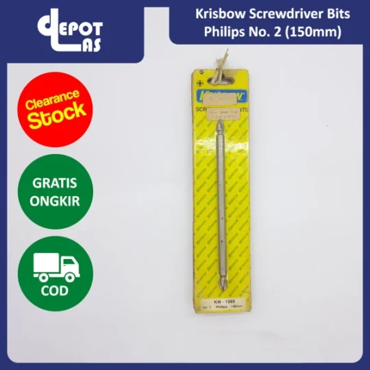 Krisbow Screwdriver Bits Philips No. 2 (150mm)
