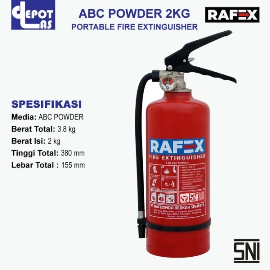 RFX-P2 Alat Pemadam Api APAR ABC Powder 2KG Rafexindo SNI