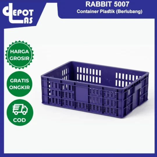 RABBIT 5007 Container Plastik (Berlubang)