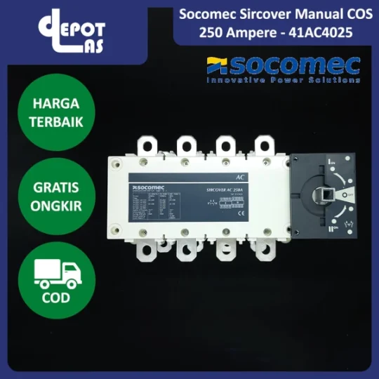 Socomec Sircover Manual Changeover Switch 250 Ampere - 41AC4025